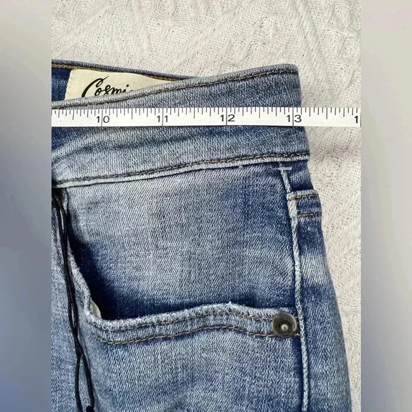 COSMIC BLUE LOVE Distressed Skinny Jeans BNWT size 26 - Picture 7 of 8